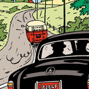 Voiture Tintin N°43 - La Voiture des agents BorduresBD3.webp
