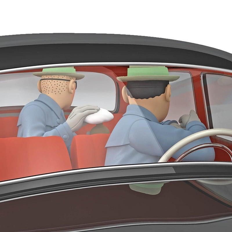 Voiture Tintin N°43 - La Voiture des agents Bordures2.webp