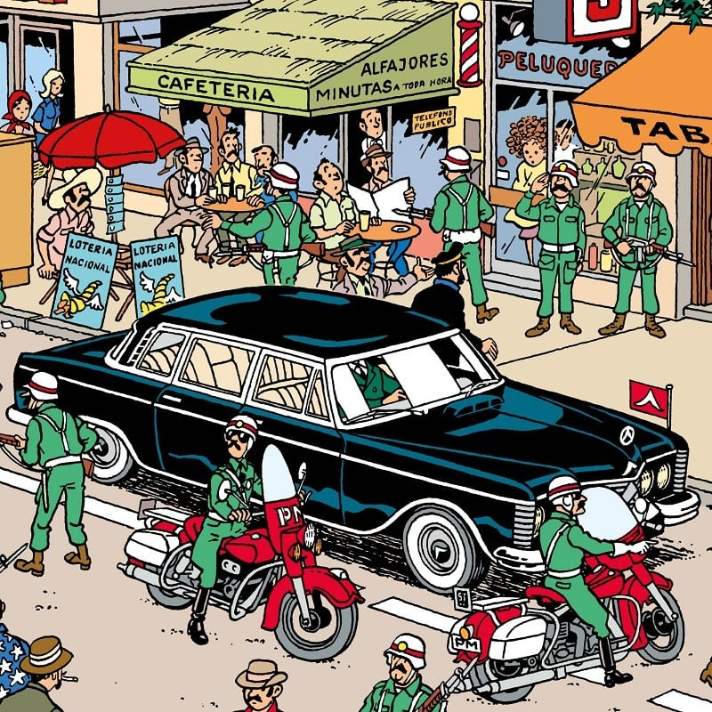 Voiture Tintin N°64 - La limousine Mercedes 600 officielle1.webp