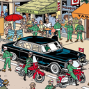 Voiture Tintin N°64 - La limousine Mercedes 600 officielle1.webp