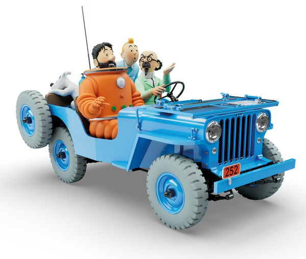 Tintin Collector Jeep Bleue "Objectif Lune"