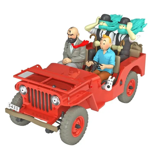 Voiture Tintin N°47-La jeep rouge dans le désert